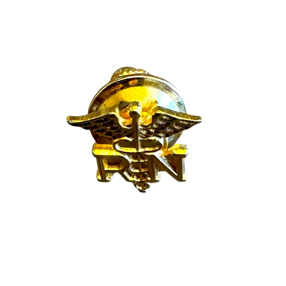 Gold Tone RN Pin